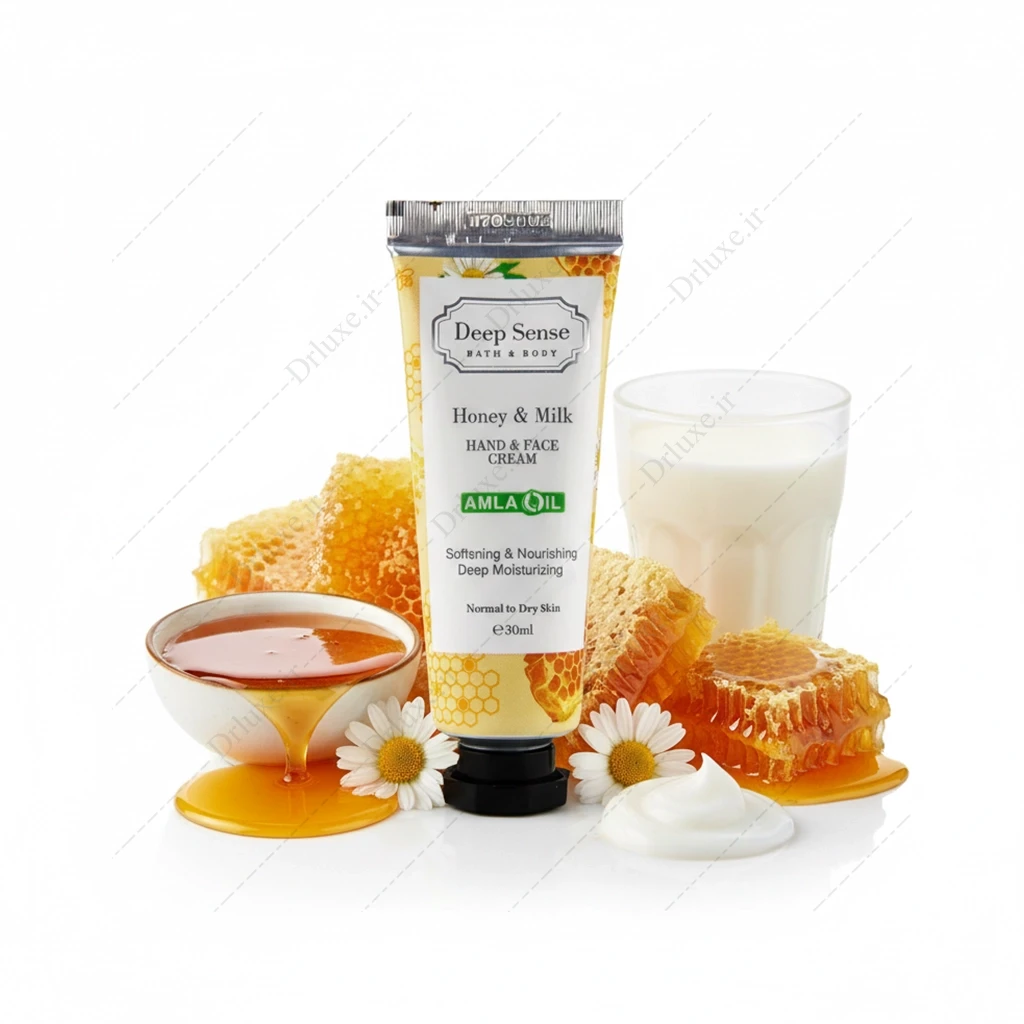 کرم مرطوب کننده شیر و عسل دیپ سنس 30 میلی‌لیتر